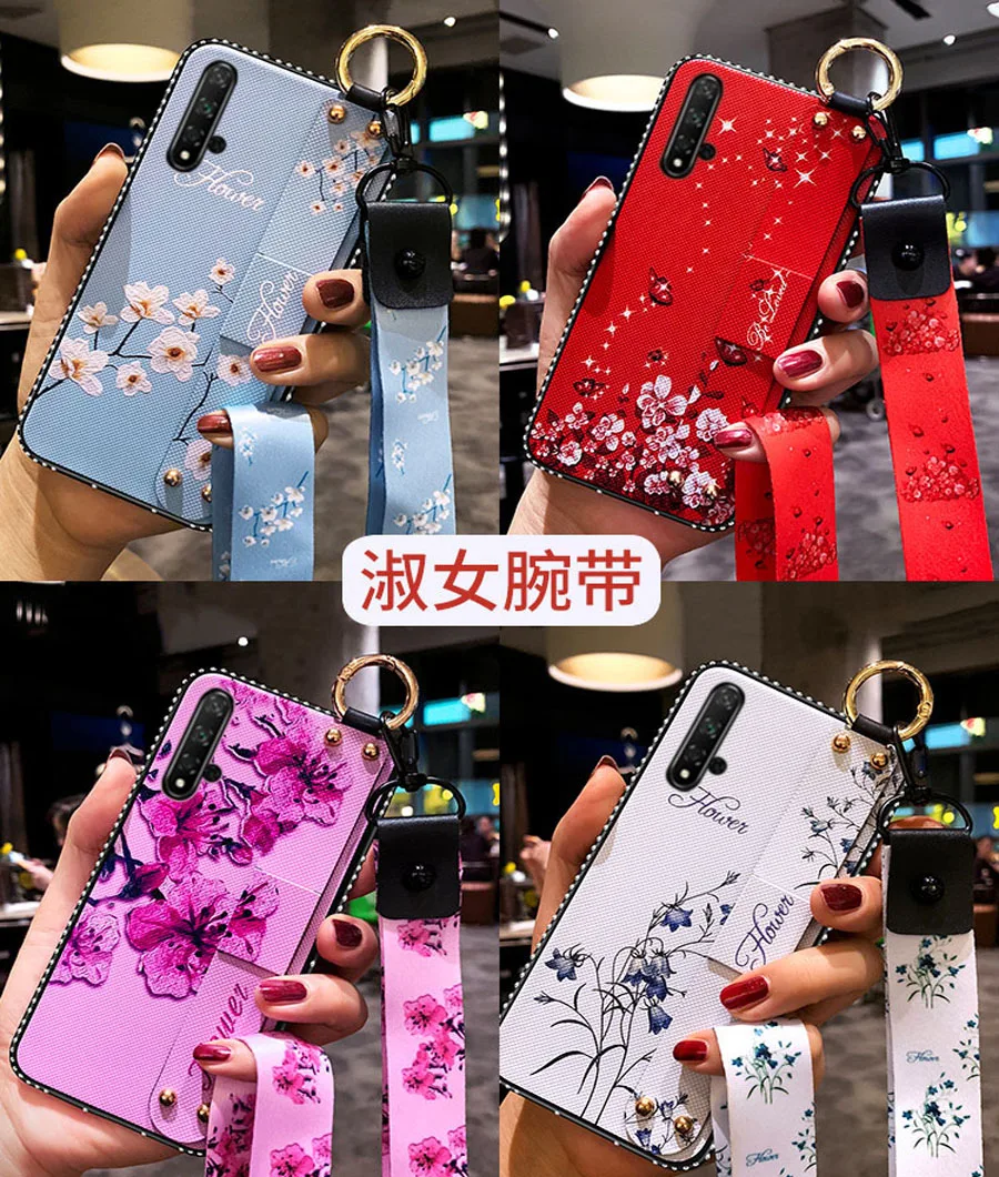 glitter diamond strap tpu case for huawei mate 20 pro P30 P20 pro lite honor 7x 8x 10 20 7A pro lite Y6 pro Y9 case cover