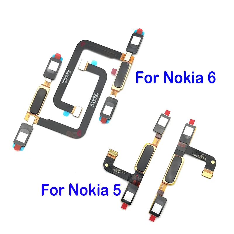 Новая кнопка Home сенсор отпечатков пальцев гибкий кабель лента для Nokia 6 / 5