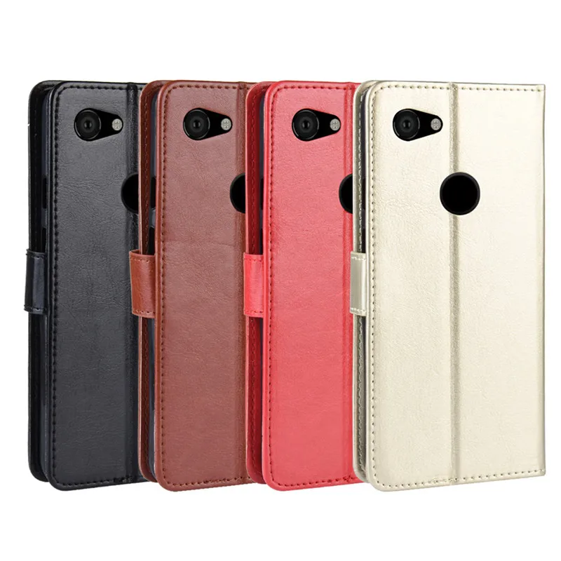 Роскошный кожаный флип кошелек для Google Pixel 3a XL чехол с функцией подставки и