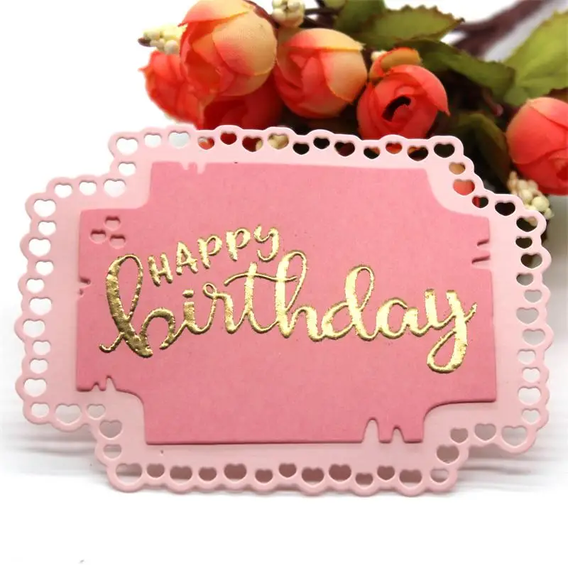 

Full Love Tag Cards Metal Cutting Dies Stencils for DIY Scrapbooking/photo album Decorative Embossing DIY Paper Cards
