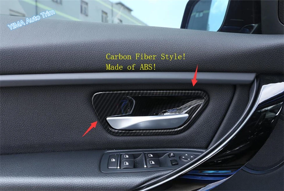 Lapetus For BMW 3 4 Series f30 f32 f35 316i 318i 320li 2013 - 2018 ABS Auto Styling Inner Car Door Handle Bowl Frame Cover Trim |