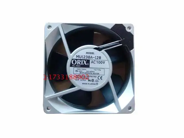 

ORIX MU1238A-12B AC 100V 13W 120x120x38mm Server Cooling Fan