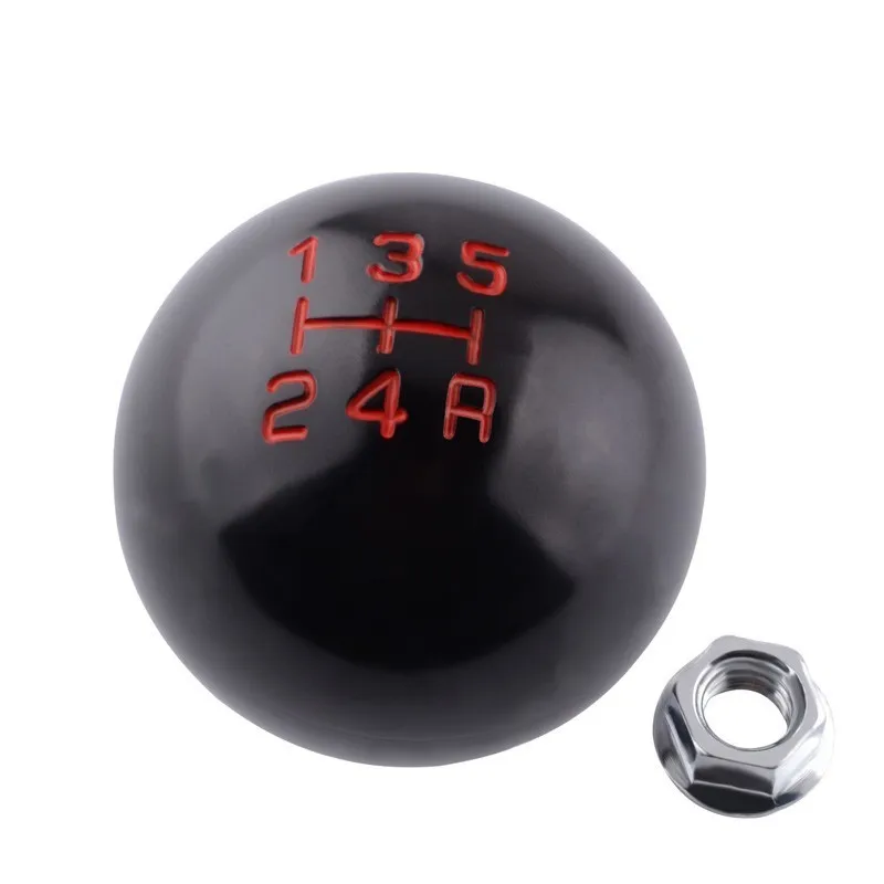 Black 5-Speed Скорость WOW автомобиль 5/6 скорость ручная коробка передач ручка переключения передач шар M10x1.5 Резьба Рычаг переключения Ручка для Honda Civic City CRV - Название цвета: Black 5-Speed