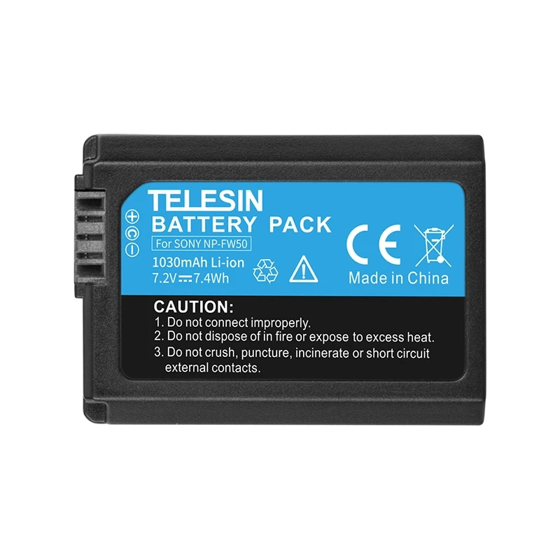 TELESIN ALLIN BOX 3 в 1 двойное зарядное устройство SD кардридер чехол для хранения + 2 шт.