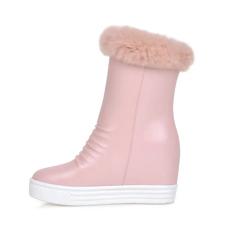 MEMUNIA/Новинка 2020 года Модные ботильоны Милые женские ботинки с искусственным