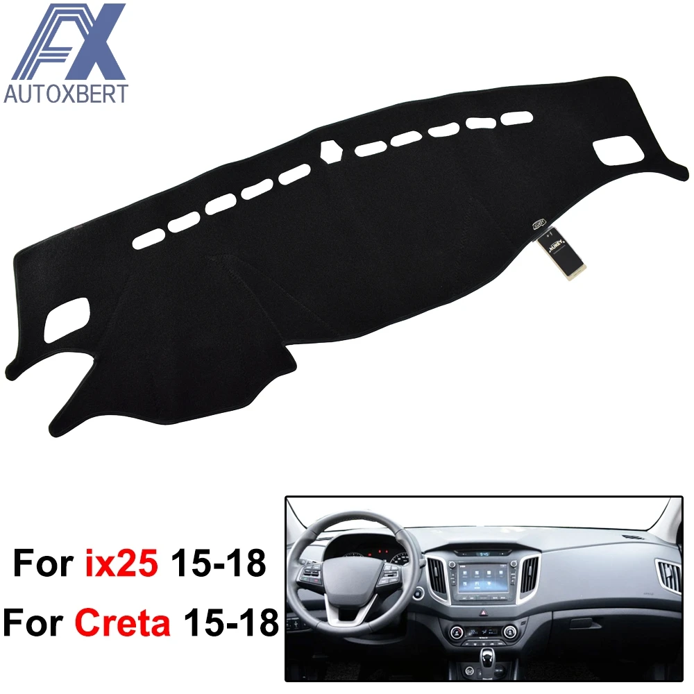 Чехол для приборной панели AX Xukey подходит Hyundai Creta ix25 2015 2016 2017 2018 коврик