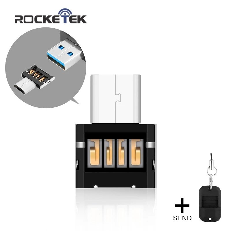 Rocketek USB микро OTG адаптер аксессуары с силиконовым чехлом для Samsung Разъема Xiaomi LG Huawei