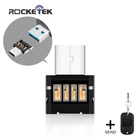 Rocketek USB микро USB OTG адаптер аксессуары с силиконовым чехлом для Samsung Разъема Xiaomi LG Huawei телефона Android