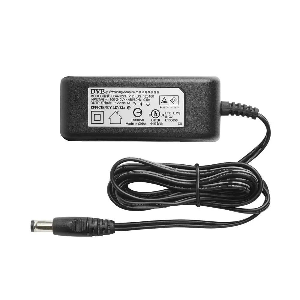 Адаптер питания для IP/CCTV камер видеонаблюдения 12 В 1 А постоянного тока 5 футов/1