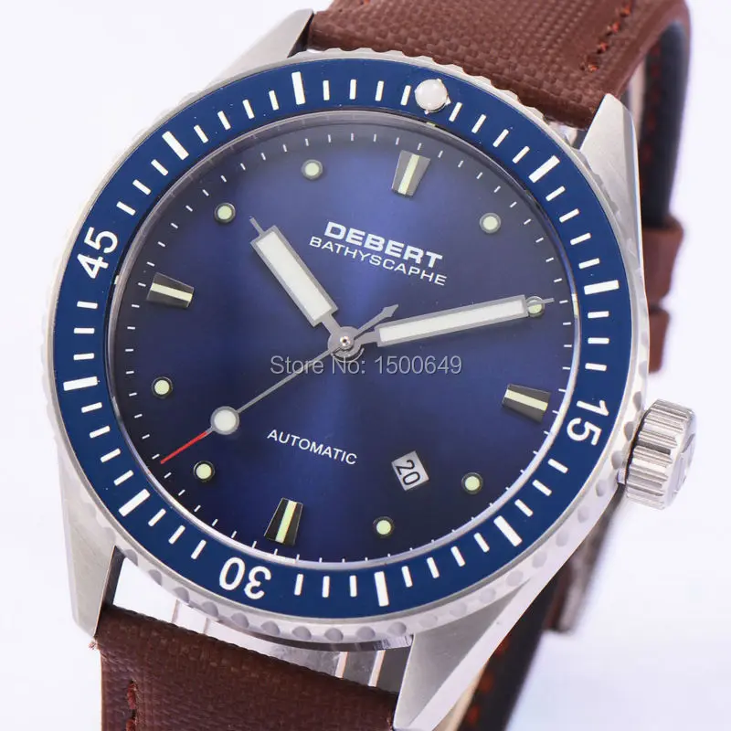 Мужские наручные часы с сапфировым стеклом debel модель 1969 года 43 мм|watches cake|glass face