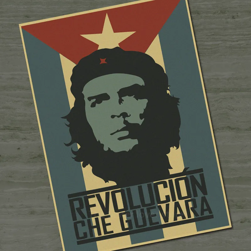 Плакаты Che Guevara в стиле ретро настенный постер из крафт бумаги большая комната
