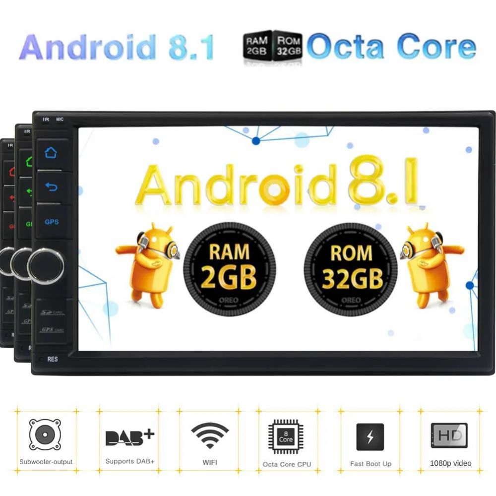 GPS Android навигация автомобильный ПК стерео сенсорный экран 2 DIN Кассетный рекордер