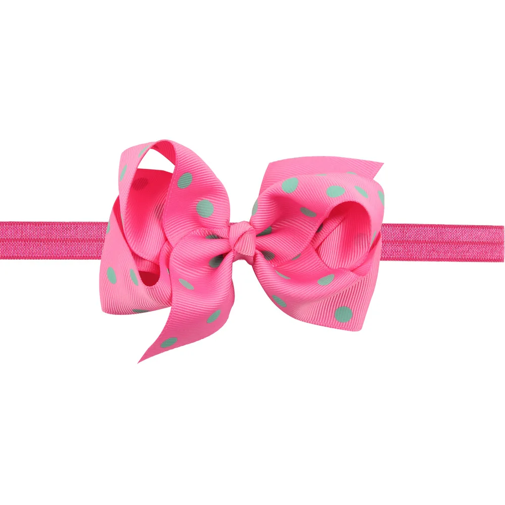 

Child Kid Girl Children Headwear Polka Dots Bow Headband Hair Band Hair Accessories HATWO0009