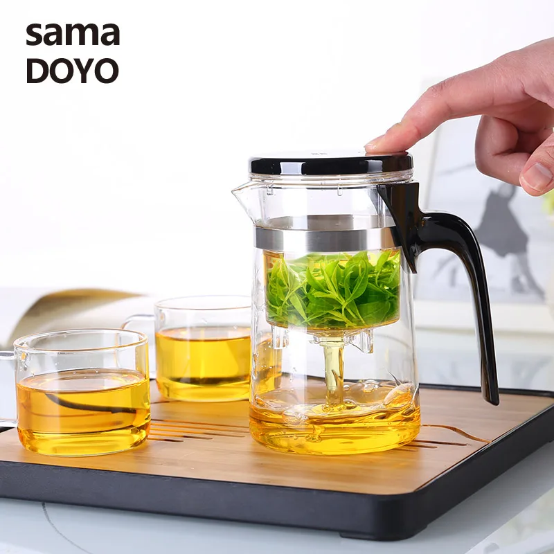 Samadoyo высокое качество термостойкий Стеклянный заварочный чайник кунг-фу набор с