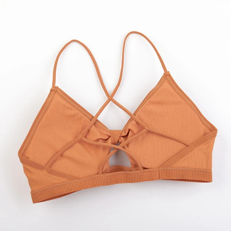 Бюстгальтер женский тонкий бесшовный без косточек Бралетт с открытой спиной