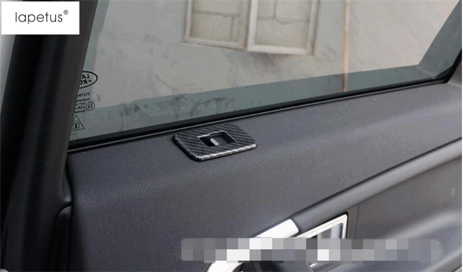 

Lapetus Accessories Fit For Land Rover Discovery Sport 2015 - 2019 ABS Car Door Armrest Window Glass Lift Button Cover Kit Trim