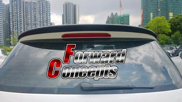 Спойлер для крыши заднего крыла из углеродного волокна 09 12 GOLF6 GOLF 6 VI MK6 A|roof spoiler|rear