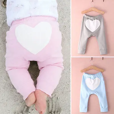 2016 Осенние теплые штаны с сердечками для маленьких мальчиков и девочек леггинсы