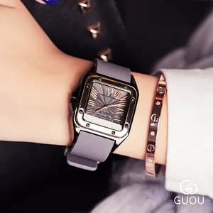 Часы женские кварцевые, с ремешком и циферблатом под розовое золото