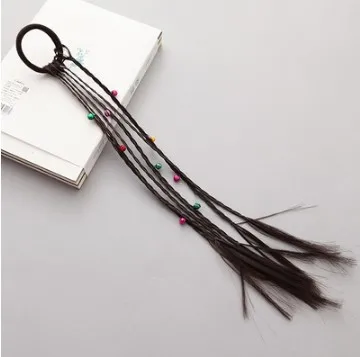 Детская резинка для волос ручной работы эластичная повязка с цветами и куклой