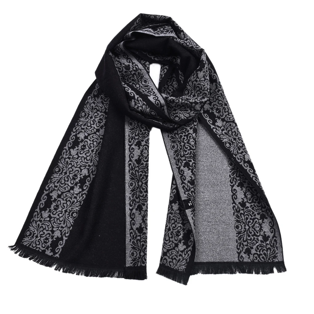 Winter Scarf Couples Flower Pattern Women Men Shawl Blanket Scarf Winter Autumn Neckwear Neck Warmer