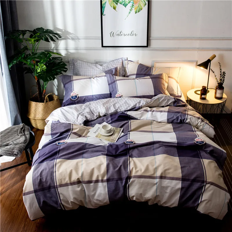 4PCS bedding set 2018 new 100% cotton bed duvet cover sheet pillowcase sets bedclothes for | Дом и сад