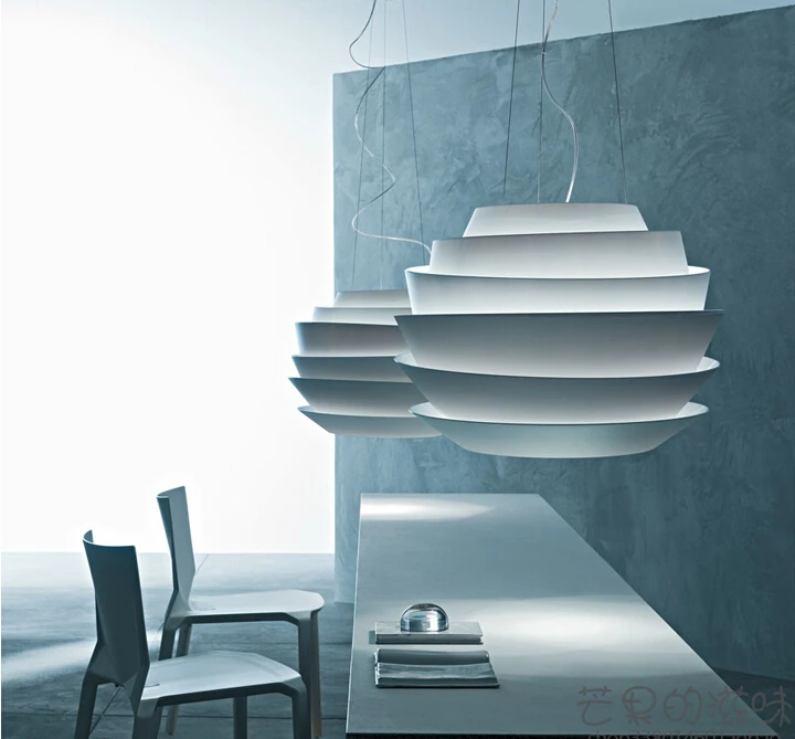 Современный Foscarini Le Soleil кулон с волной светильники подвеска 40/60 см Роза Подвесная