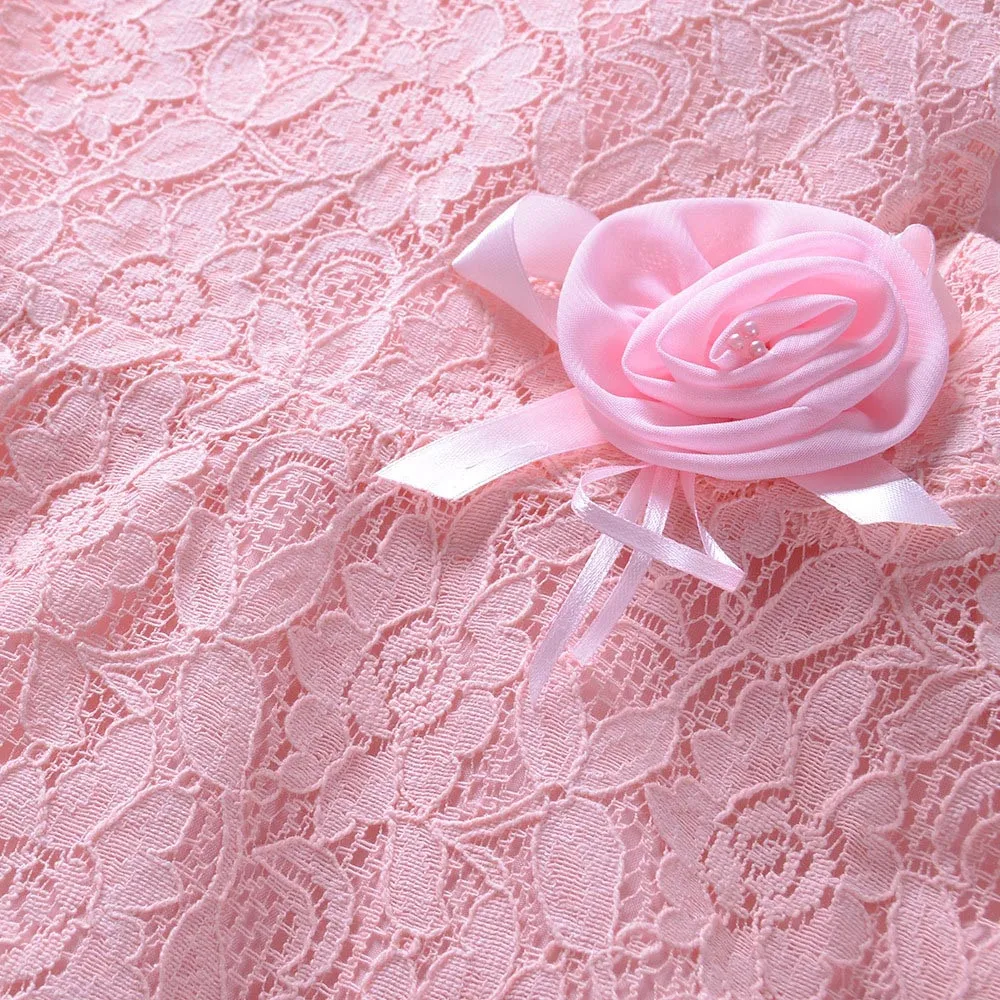 Infant Lace pearl Formal Evening Wedding Tutu Princess baby Dress Flower Girls Children Clothing Kids Party For Girl Clothes | Детская