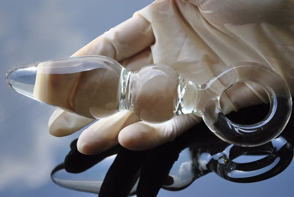 35 мм стеклянная Анальная пробка из пирекса Искусственный Пенис с искусственными