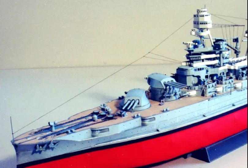 DIY Бумажная модель 1:250 USS Arizona линкор Императорский японский темно-синий собрать бумажное ремесло 3D головоломка модель набор игрушек для детей