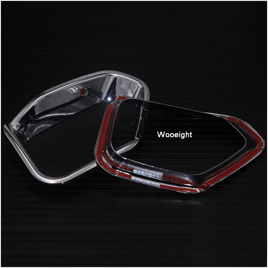 Wooeight 2Pcs ABS Chrome Car Rear Fog Light Lamp Foglight Bumper Cover Trim Bezel Frame Molding For Subaru XV Crosstrek 2018 | Автомобили