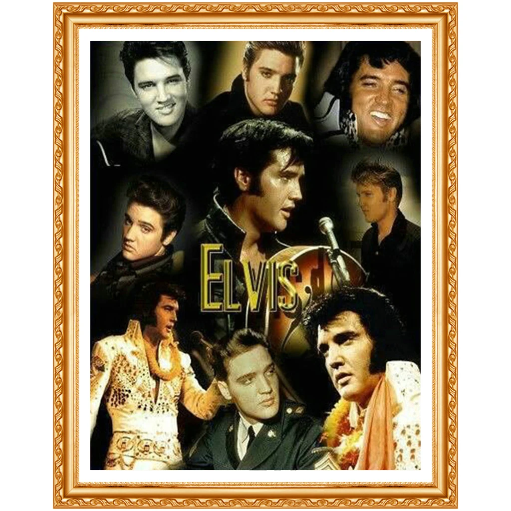 Elvis фото Стразы со сквозным отверстием 5D DIY алмазная живопись 3D наборы вышивки крестиком для дома вышивка рукоделие для подарков