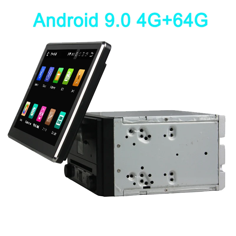 Универсальный автомобильный DVD плеер 10 1 &quotIPS поворотный экран Octa Core 4G Android 9 0 4 Гб