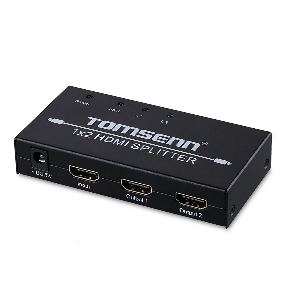 Hdmi Сплит тер 1x 2 сплит 1 в выход усилитель двойной дисплей для HDTV DVD PS3 Xbox Full HD