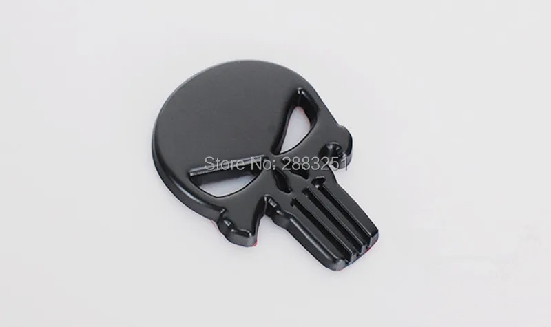 Аксессуары Каратель Череп автомобильный металлический значок со скелетом авто