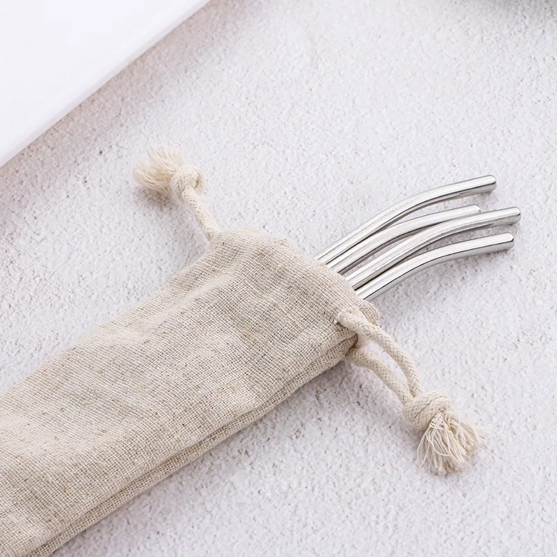 5 шт многоразовая Питьевая соломинка ложка Экологичная нержавеющая сталь для