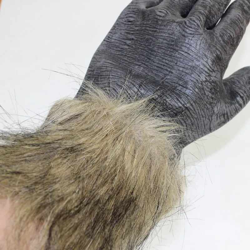 Лидер продаж черные перчатки для косплея вервольфа с лапами и когтями Хэллоуина