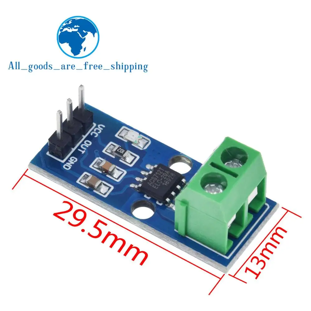 TZT Лидер продаж ACS712 5A 20A 30A диапазон зал Текущий сенсор модуль ACS712 модуль для Arduino 5A 20A 30A