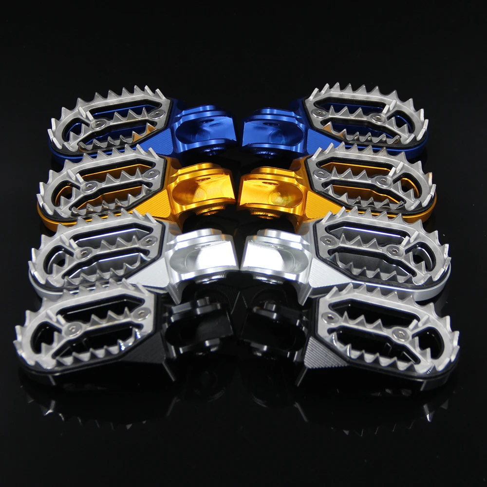 ЧПУ Алюминиевые черные подножки для мотоцикла Pegs педали Husqvarna FC 250/350/450 TC 85/125/25