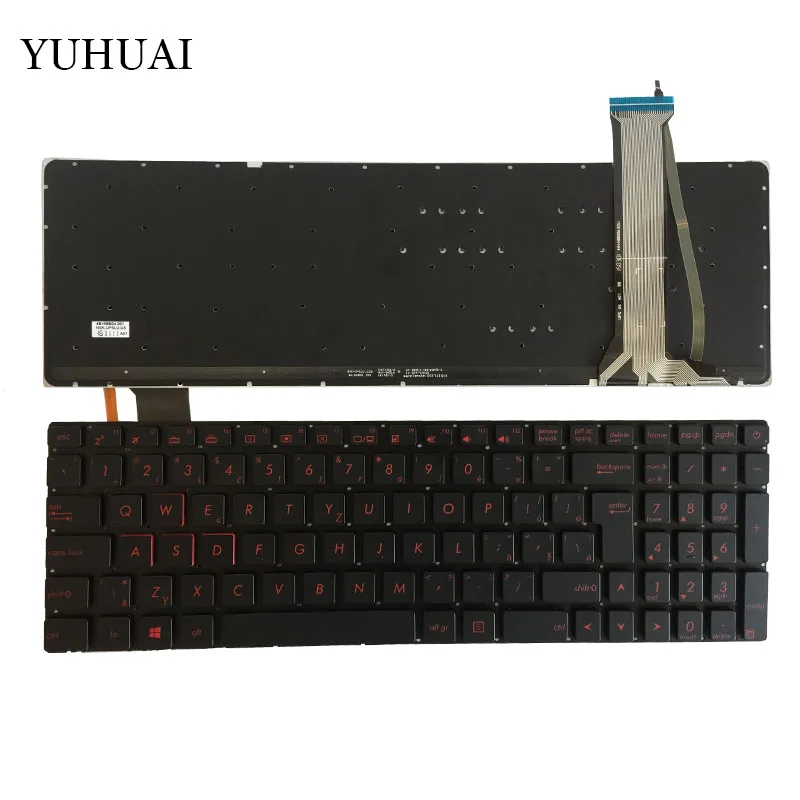 

Чешская Клавиатура для ноутбука ASUS N751 N751J N751JK N751JX с подсветкой CZ