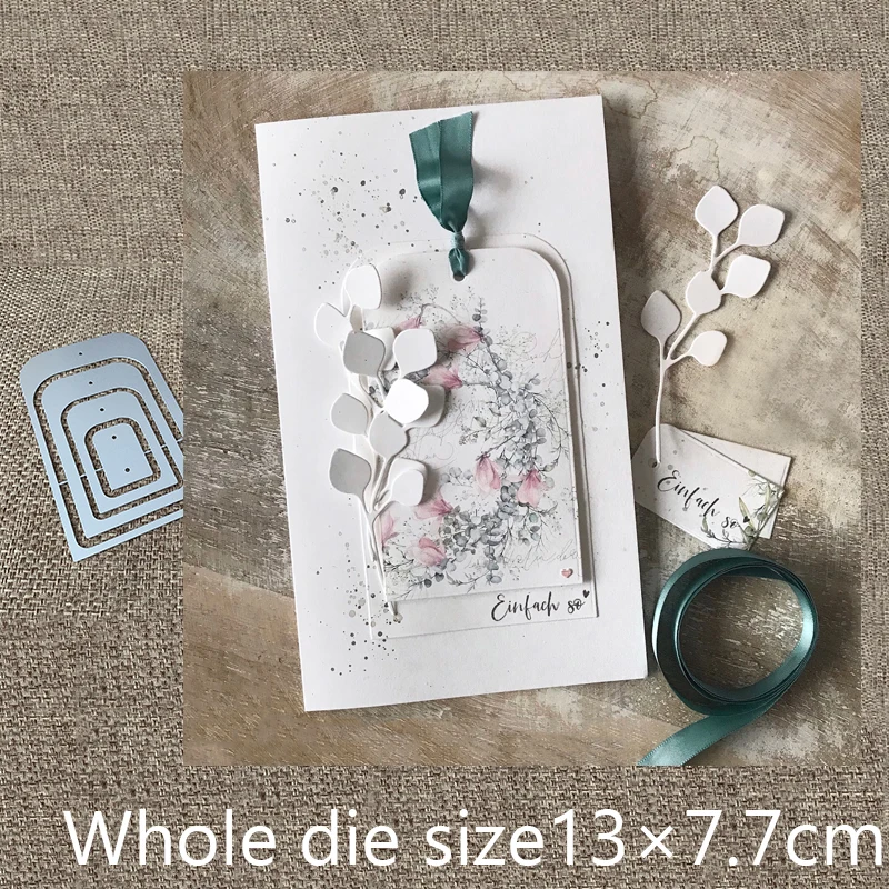 Дизайн, металлические высечки, высечки, штампы, 4 шт., этикетки, украшения для скрапбукинга, альбома, бумажных открыток, высечки для тиснения, высечки