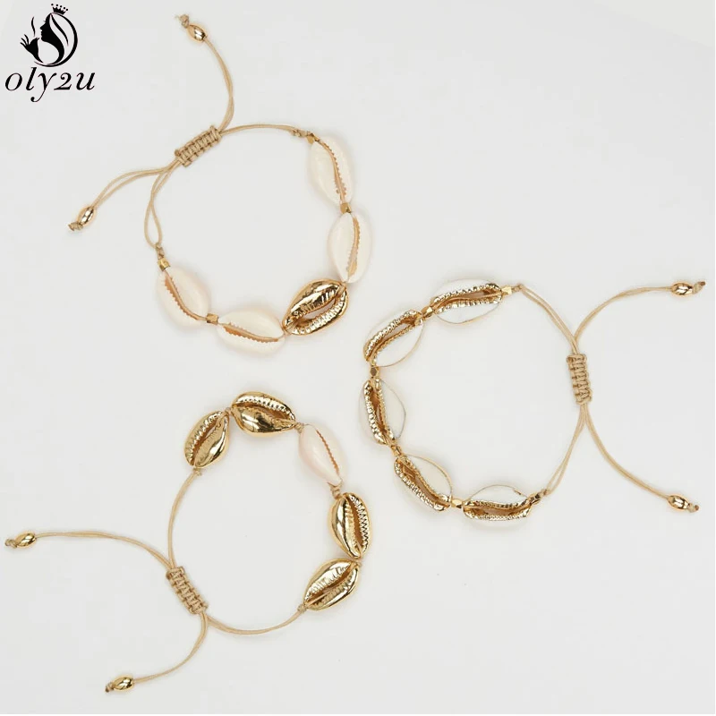 Oly2u браслет на удачу в стиле бохо с морскими фотографиями и звеньями веревочный