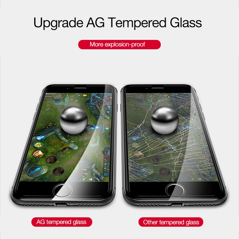 CAFELE закаленное стекло для iphone 6 6s 7 8 plus 3D edge Полное покрытие экрана протектор для iphone 7 8 бесшовное покрытие антибликовое