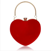 2022 heart shaped diamonds women evening bags chain shoulder purse day clutches evening bags drop shipping mn865