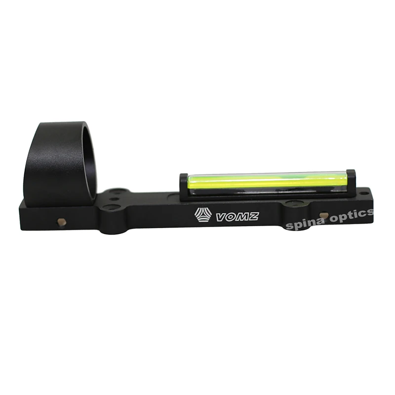 Black Green fiber Легкий волоконный прицел 1x28 Red Dot охотничий прицел 11 мм Крепления ружья ребра рельс охотничья стрельба R9192-Red точка - Цвет: Black Green fiber