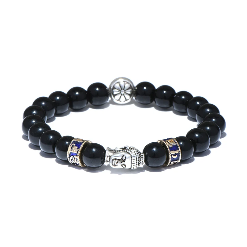 2017 античный этнический браслет Будды искусственная кожа эластичный для рук