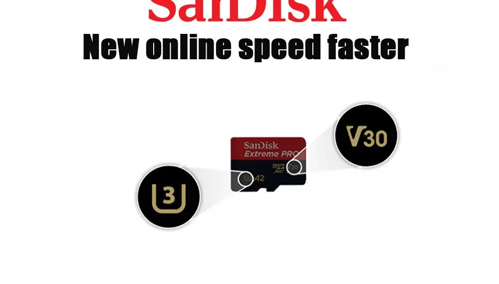 SanDisk Extreme PRO 32 Гб A1 Micro SD карта скорость чтения 170 МБ/с./с 128 Гб 64 Гб U3 V30 A2 карта памяти SDXC флэш-карта TF карта 4K UHD