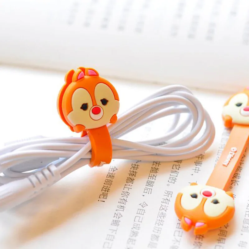 2 шт. милый мультфильм Kawaii Мобильный телефон USB крепление кабеля Кнопка Организатор провода Гарнитура держатель линия Winder сумка Клип depro