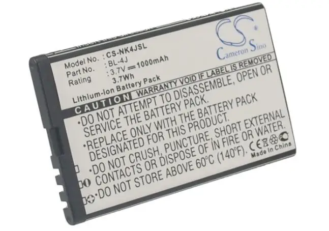 

Cameron sino 1000 мА/ч, батарея для BEA-FON SL200 SL200_EO001 SL205 SL205EU_001BS SL215 SL215 EU100B для NOKIA C6 C6-00 Lumia 620