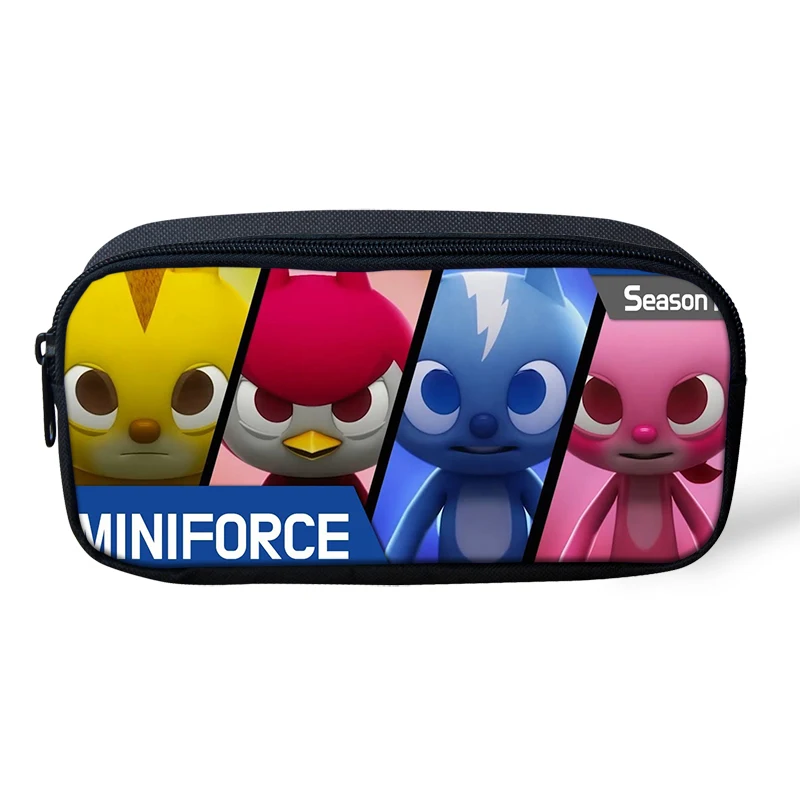 ThiKin Kawaii милые miniforce Холст Карандаш Чехол для хранения Организатор Ручка Сумки Пенал-сумочка Карандаш Чехол школьные принадлежности канцелярские товары - Цвет: ALP199K